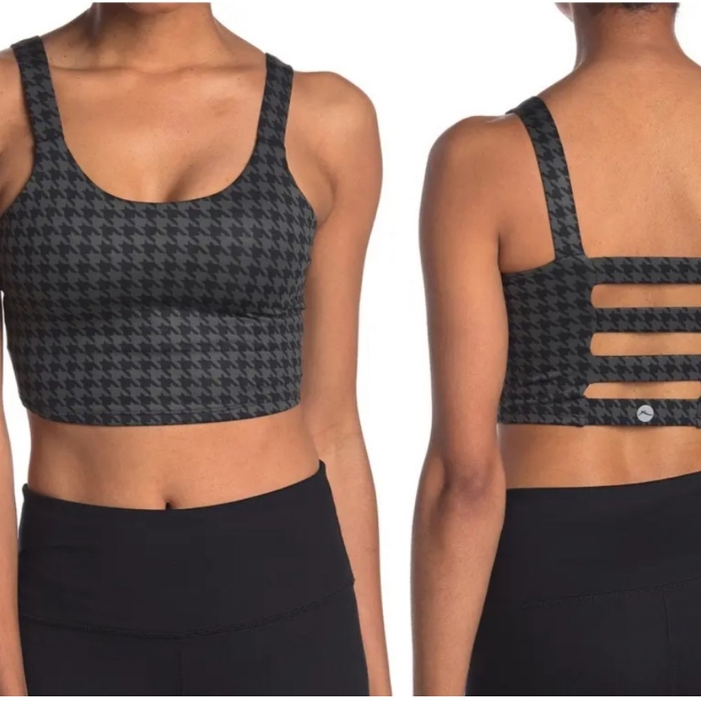 Gottex Black Houndstooth Tank Bra